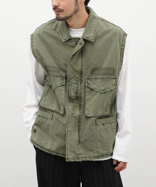 JOURNAL STANDARD J.S HOMESTEAD(ジャーナルスタンダードホームステッド)の「【J.S.Homestead】RAF FIELD CUT OFF(ミリタリージャケット・メンズ・サファリグリーン/オリーブ・FREE)」の14枚目の写真
