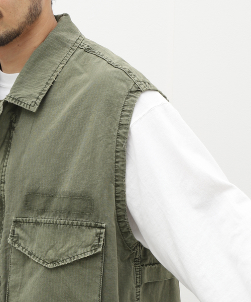 JOURNAL STANDARD J.S HOMESTEAD(ジャーナルスタンダードホームステッド)の「【J.S.Homestead】RAF FIELD CUT OFF(ミリタリージャケット・メンズ・サファリグリーン/オリーブ・FREE)」の6枚目の写真