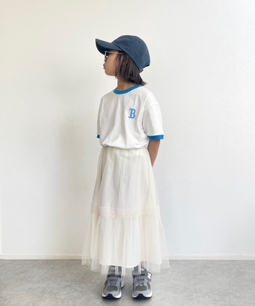 CIAOPANIC TYPY（チャオパニックティピー）の「【KIDS】レイヤードチュールティアードスカート（スカート・キッズ・ホワイト/サックスブルー・S/M/L/XL/XXL）」の20枚目の写真