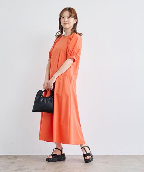 ＜Oggiコラボ＞［sizeSHORT/TALLあり］コンシャスキリカエフレアワンピース