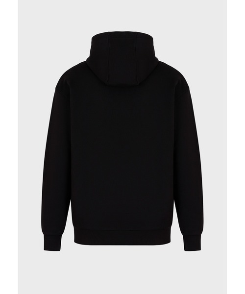 EMPORIO ARMANI EA7(エンポリオアルマーニイーエーセブン)の「【エンポリオ アルマーニ EA7】Logo Series フード付きスウェットシャツ コットン製(スウェット・メンズ・ブラック/ホワイト・LARGE/MEDIUM/X-LARGE/XX-LARGE/SMALL/X-SMALL)」の3枚目の写真