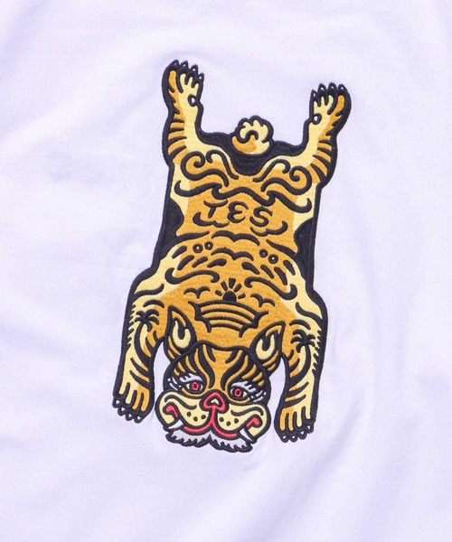 The Endless Summer(エンドレスサマー)の「TES TIBETAN BUHI EMB BIG T-SHIRT / ビッグシルエットTシャツ(Tシャツ/カットソー・メンズ・ブラック/ホワイト/オレンジ/グリーン系その他/ブルー・SMALL/MEDIUM/LARGE/X-LARGE)」の11枚目の写真