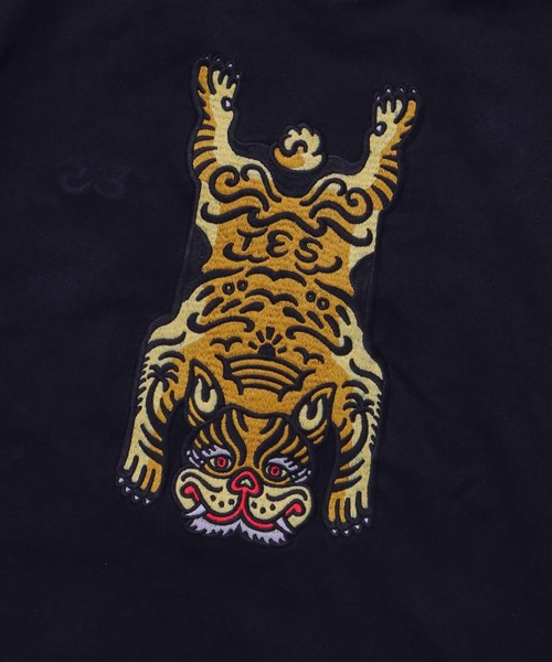 The Endless Summer(エンドレスサマー)の「TES TIBETAN BUHI EMB BIG T-SHIRT / ビッグシルエットTシャツ(Tシャツ/カットソー・メンズ・ブラック/ホワイト/オレンジ/グリーン系その他/ブルー・SMALL/MEDIUM/LARGE/X-LARGE)」の16枚目の写真