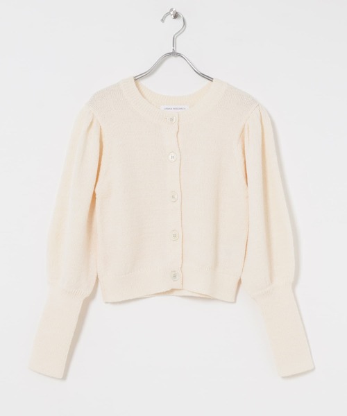URBAN RESEARCH（アーバンリサーチ）の「パフスリーブカーディガン（カーディガン/ボレロ・レディース・ブラック/オフホワイト/ブルー系その他・FREE）」の2枚目の写真