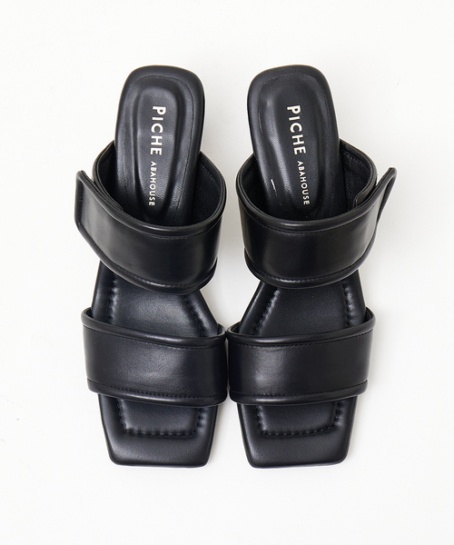 PICHE ABAHOUSE(ピシェ アバハウス)の「パフィーベルトサンダル(サンダル・レディース・ブラック/ベージュ/ラベンダー・35/36/37/38/39)」の8枚目の写真