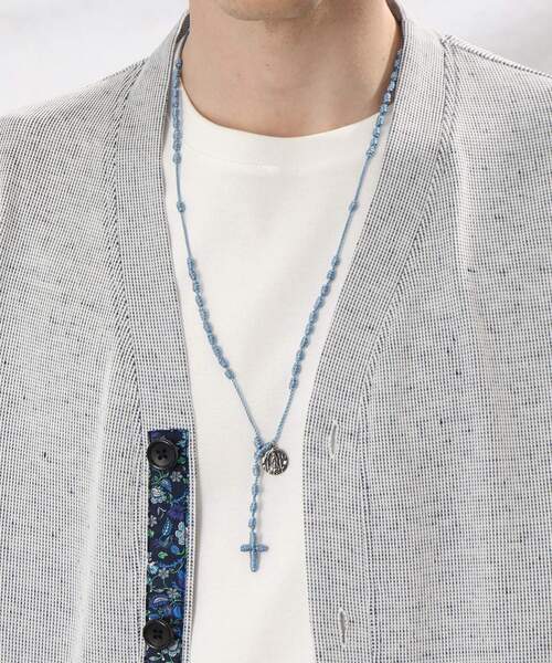 TAKEO KIKUCHI(タケオキクチ)の「【OJO DE MEX】Mexican Rosario Necklace(ネックレス・メンズ・ライトブルー/ブラック/パープル/イエロー/キャメル/グリーン/ピンク系/レッド系1・00)」の21枚目の写真
