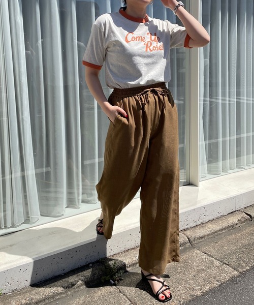 LOWRYS FARM(ローリーズファーム)の「リンガーTシャツSS 704169(Tシャツ/カットソー・レディース・グレー/チャコールグレー/アイボリー・FREE)」の5枚目の写真