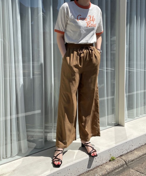 LOWRYS FARM(ローリーズファーム)の「リンガーTシャツSS 704169(Tシャツ/カットソー・レディース・グレー/チャコールグレー/アイボリー・FREE)」の6枚目の写真