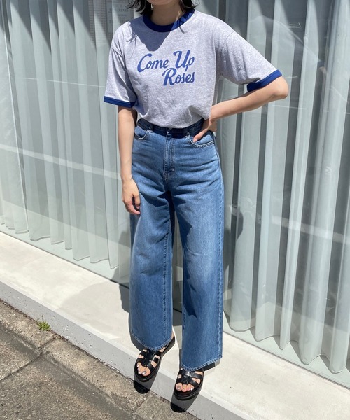 LOWRYS FARM(ローリーズファーム)の「リンガーTシャツSS 704169(Tシャツ/カットソー・レディース・グレー/チャコールグレー/アイボリー・FREE)」の19枚目の写真