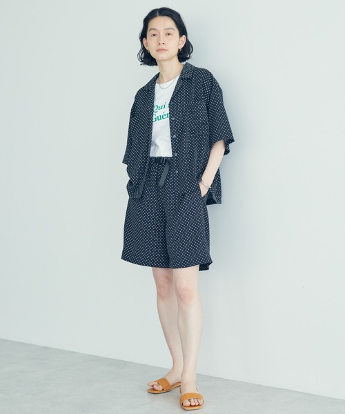 AMERICAN HOLIC(アメリカンホリック)の「とろみショートパンツ(その他パンツ・レディース・ネイビー/ドット・M/L)」の6枚目の写真