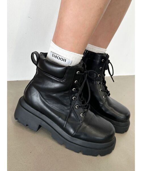 エモダ靴 エモダ EMODA PLUMP BULKY SNEAKERS （ホワイト） -靴