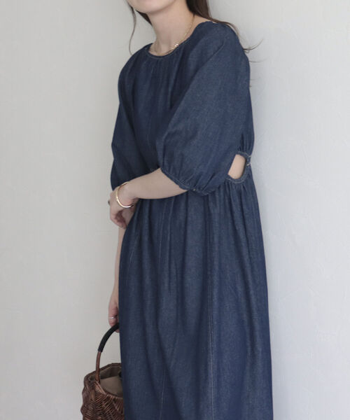 fredy emue（フレディエミュ）の「【fredy emue】ウエストカットアウトデニムワンピース（ワンピース・レディース・ブラック/ネイビー・38）」の10枚目の写真