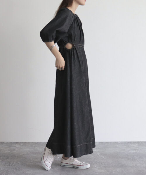 fredy emue（フレディエミュ）の「【fredy emue】ウエストカットアウトデニムワンピース（ワンピース・レディース・ブラック/ネイビー・38）」の21枚目の写真