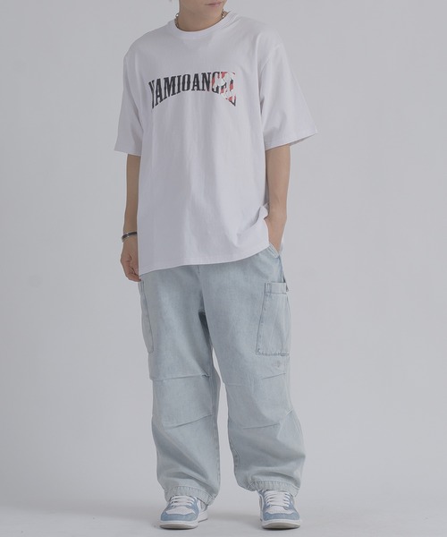 RE730(アールイーセブンサーティー)の「RE730 エンジェルになったなみおくん 半袖Tシャツ(Tシャツ/カットソー・メンズ・ブラック/オフホワイト・MEDIUM/LARGE/X-LARGE)」の12枚目の写真