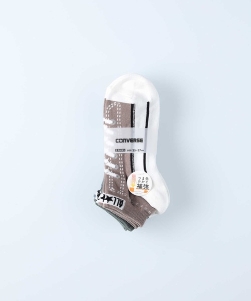 CONVERSE（コンバース）の「【CONVERSE】スニーカー柄ソックス３Ｐ（ソックス/靴下・レディース・ブルー/ネイビー・M/S）」の4枚目の写真
