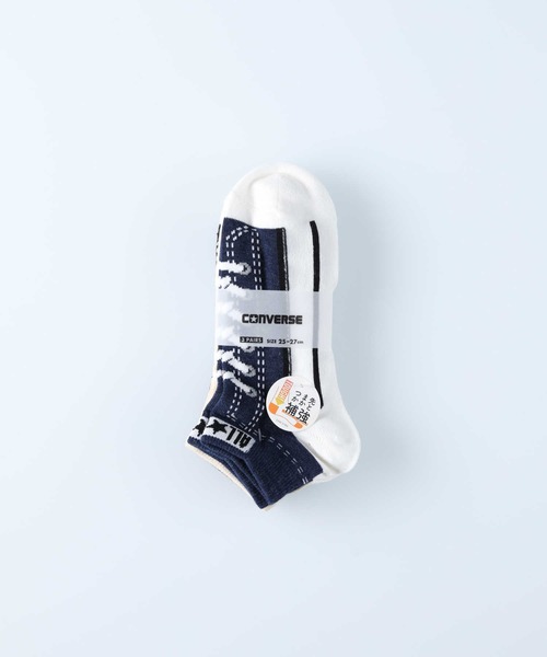 CONVERSE（コンバース）の「【CONVERSE】スニーカー柄ソックス３Ｐ（ソックス/靴下・レディース・ブルー/ネイビー・M/S）」の7枚目の写真