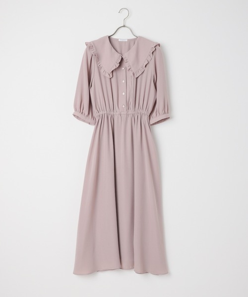 Honeys(ハニーズ)の「フリル衿ワンピース(ワンピース・レディース・ピンク/ネイビー/ブラック・L/M/LL/S)」の22枚目の写真