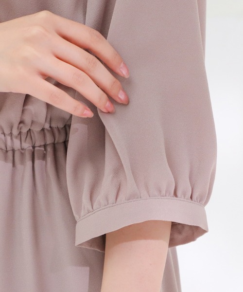 Honeys(ハニーズ)の「フリル衿ワンピース(ワンピース・レディース・ピンク/ネイビー/ブラック・L/M/LL/S)」の15枚目の写真