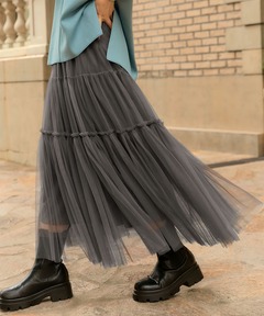 セール】Suspender Volume Skirt/サスペンダーボリュームスカート