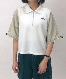 179/WG | 配色ハーフジップTシャツ(Tシャツ/カットソー)