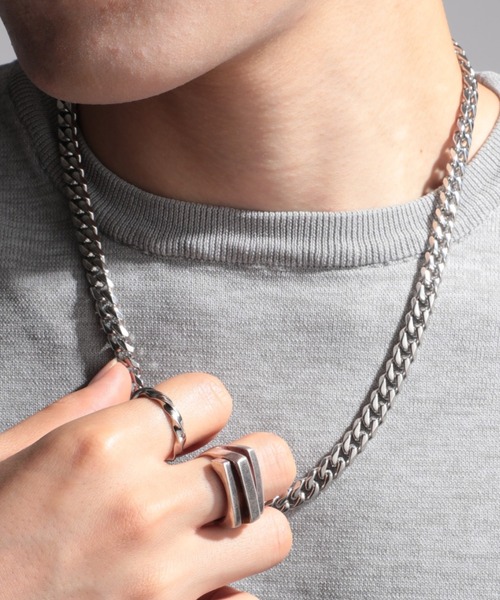 SETUP7（セットアップセブン）の「【SETUP7】necklace ステンレスネックレス/アレルギー対応 SSS（ネックレス・メンズ・シルバー・FREE）」の8枚目の写真