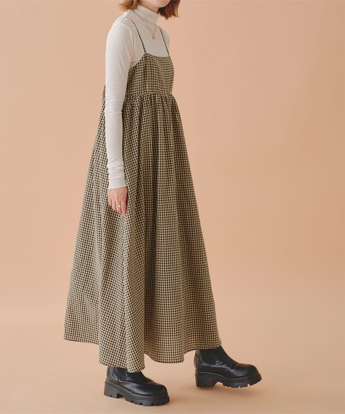 titivate（ティティベイト）の「チェックボリュームキャミソール