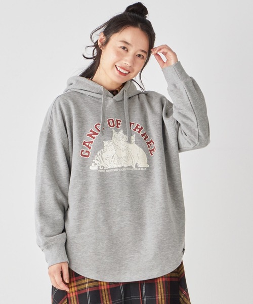 KRIFF MAYER Lady's Collection(クリフメイヤーレディースコレクション)の「アメカジBIGパーカー(パーカー・レディース・ワインレッド/ネイビー/グリーン/グレー/その他5/カラフル・MEDIUM/LARGE)」の2枚目の写真