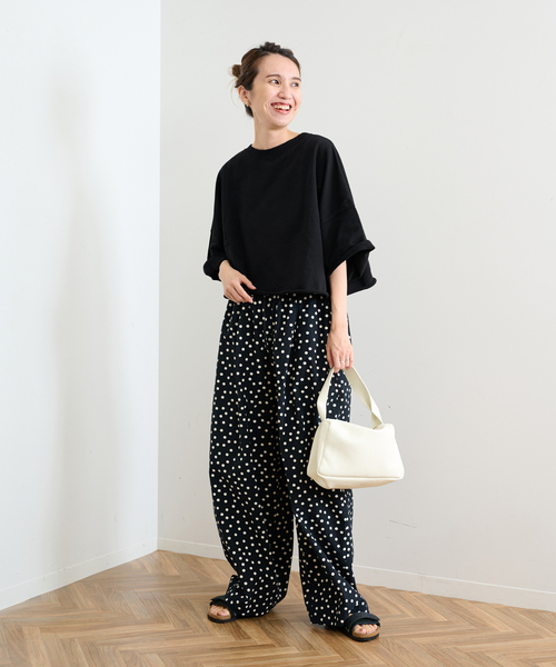 FRAMeWORK（フレームワーク）の「BLACKドットプリントパンツ（その他