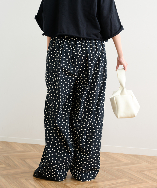 FRAMeWORK（フレームワーク）の「BLACKドットプリントパンツ（その他