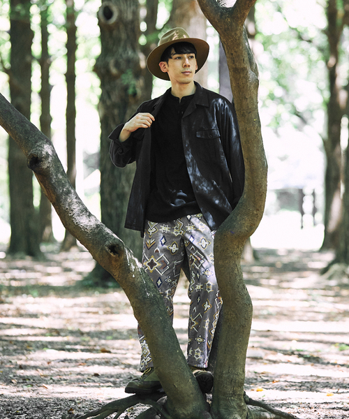 JOURNAL STANDARD relume（ジャーナルスタンダード　レリューム）の「【ARMY TWILL / アーミーツイル】別注 コットンスラブシャツ（シャツ/ブラウス・メンズ・カーキ/ホワイト×ホワイト/ブラックミックス・MEDIUM/LARGE）」の8枚目の写真