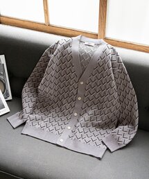 417 EDIFICE | ジオメパターン ジャガードカーディガン(カーディガン/ボレロ)