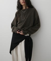 Aunt Marie's（アントマリーズ）の「ミックスショート丈プルオーバーニット（ニット/セーター）」