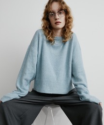 Aunt Marie's | ミックスショート丈プルオーバーニット(ニット/セーター)