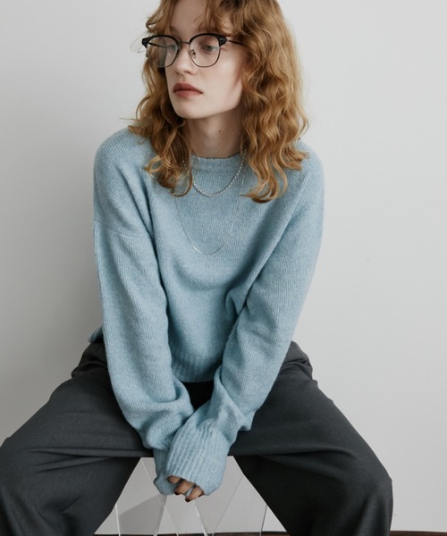 Aunt Marie's(アントマリーズ)の「ミックスショート丈プルオーバーニット(ニット/セーター・レディース・ピンク/グレー/グリーン/その他/イエロー/ベージュ/ブラック/ブルー/ブラウン/パープル・FREE)」の22枚目の写真