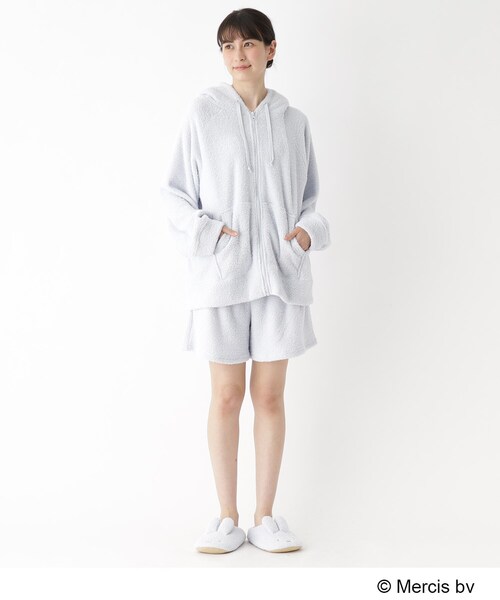 Miffy（ ミッフィー）の「◆【コラボ】OPAQUE.CLIP×miffy ルームシューズ（ルームシューズ/スリッパ・レディース・ライトブルー/オフホワイト・00）」の8枚目の写真