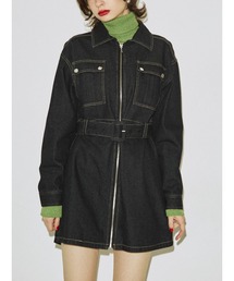 jouetie | フロントZIPミニワンピース(ワンピース)