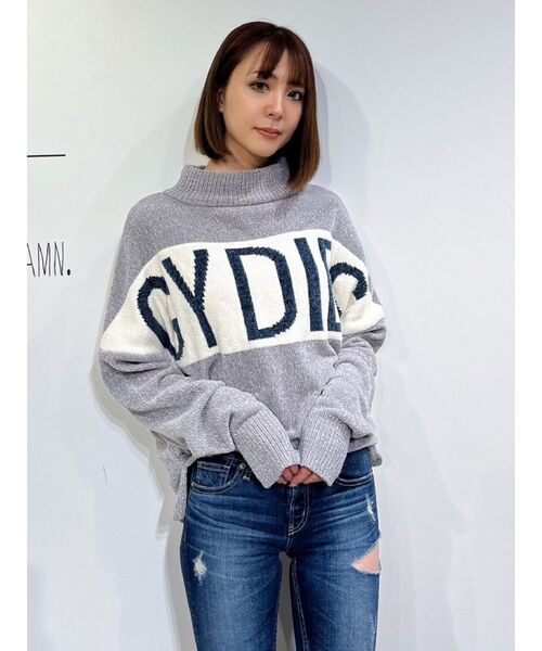 GYDA（ジェイダ）の「GYDIESベロアモールニットトップス（ニット/セーター・レディース・ブラック/グレー/オフホワイト・FREE）」の11枚目の写真