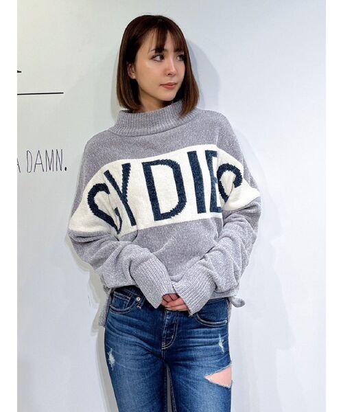 GYDA（ジェイダ）の「GYDIESベロアモールニットトップス（ニット/セーター・レディース・ブラック/グレー/オフホワイト・FREE）」の16枚目の写真