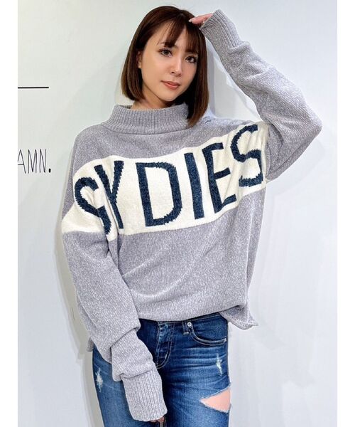 GYDA（ジェイダ）の「GYDIESベロアモールニットトップス（ニット/セーター・レディース・ブラック/グレー/オフホワイト・FREE）」の17枚目の写真