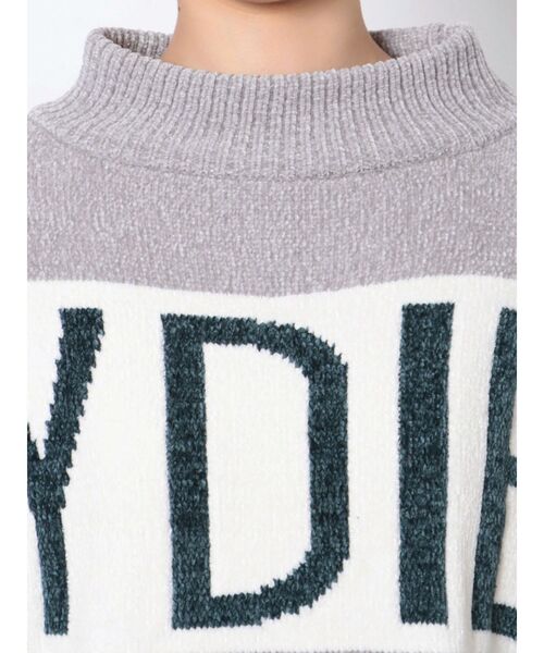 GYDA（ジェイダ）の「GYDIESベロアモールニットトップス（ニット/セーター・レディース・ブラック/グレー/オフホワイト・FREE）」の21枚目の写真