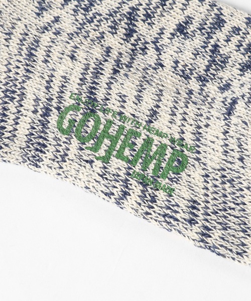 ROOPTOKYO（ループトウキョウ）の「ANONYMOUSISM/アノニマスイズム GO HEMP OCパイルアンクル 靴下（ソックス/靴下・メンズ・オートミール/ネイビー/ワイン/カーキ/グレー・25～27cm）」の7枚目の写真