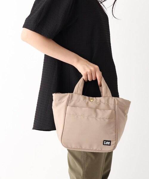 Lee(リー)の「◆【コラボ商品】Lee × OPAQUE.CLIP 2WAYシンプルトート(トートバッグ・レディース・カーキ/ベージュ/ライトグレー/ブラック・00)」の1枚目の写真