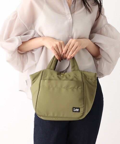 Lee(リー)の「◆【コラボ商品】Lee × OPAQUE.CLIP 2WAYシンプルトート(トートバッグ・レディース・カーキ/ベージュ/ライトグレー/ブラック・00)」の4枚目の写真