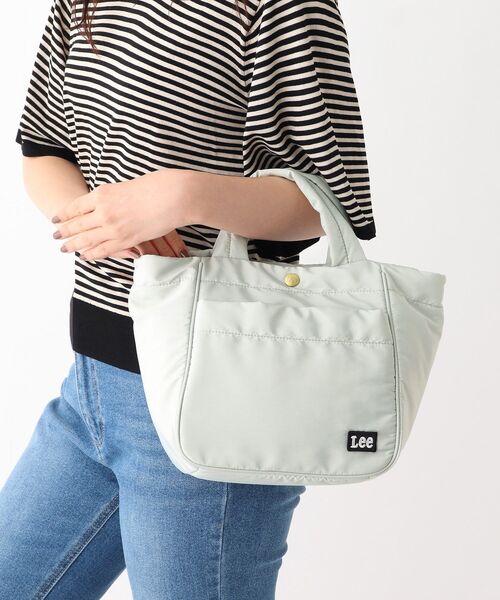Lee(リー)の「◆【コラボ商品】Lee × OPAQUE.CLIP 2WAYシンプルトート(トートバッグ・レディース・カーキ/ベージュ/ライトグレー/ブラック・00)」の6枚目の写真