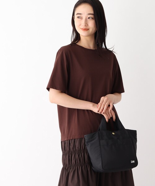 Lee(リー)の「◆【コラボ商品】Lee × OPAQUE.CLIP 2WAYシンプルトート(トートバッグ・レディース・カーキ/ベージュ/ライトグレー/ブラック・00)」の10枚目の写真