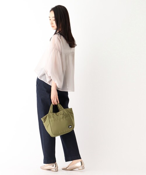 Lee(リー)の「◆【コラボ商品】Lee × OPAQUE.CLIP 2WAYシンプルトート(トートバッグ・レディース・カーキ/ベージュ/ライトグレー/ブラック・00)」の13枚目の写真