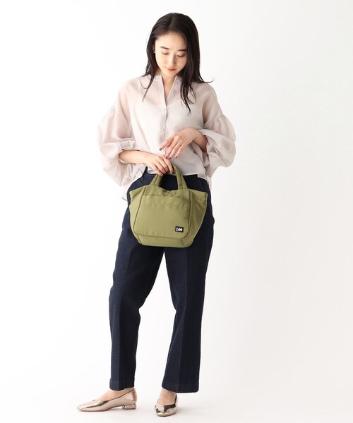 Lee(リー)の「◆【コラボ商品】Lee × OPAQUE.CLIP 2WAYシンプルトート(トートバッグ・レディース・カーキ/ベージュ/ライトグレー/ブラック・00)」の14枚目の写真