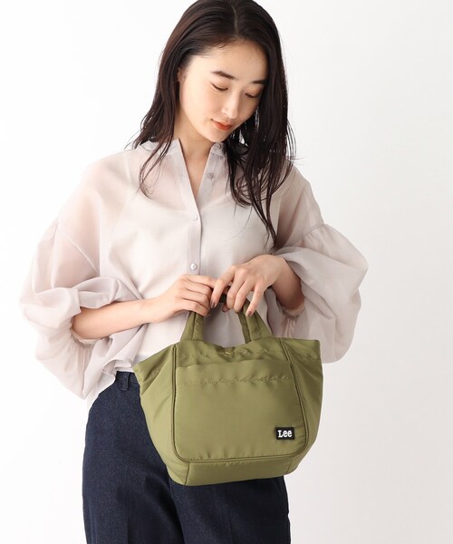 Lee(リー)の「◆【コラボ商品】Lee × OPAQUE.CLIP 2WAYシンプルトート(トートバッグ・レディース・カーキ/ベージュ/ライトグレー/ブラック・00)」の15枚目の写真