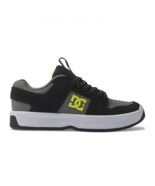 DC SHOES（ディーシーシューズ）の「Ks LYNX ZERO/DCキッズシティユーススケートシューズスニーカー（スニーカー・キッズ・グレー系その他/ブラック×ライム・25cm/20cm/21cm/24cm/17cm/23cm/19cm/18cm/22cm）」の3枚目の写真