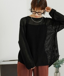 URBAN RESEARCH | 裾ラウンドメッシュプルオーバー(ニット/セーター)